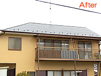 タスペーサーを施工した屋根塗装