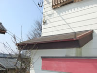 塗装前の下屋根