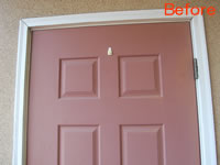 木製ドアの塗装前