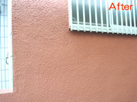 塗装後の外壁のアップ