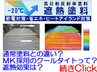 サーモスコープで撮った遮熱塗料の効果