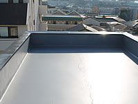屋上防水工事+遮熱塗装