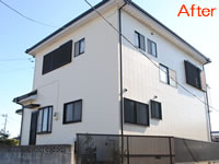 流行の真っ白外壁塗装