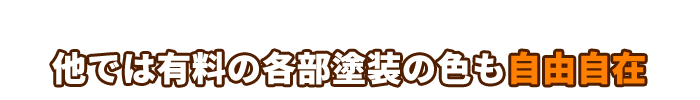 外装の他に雨樋などの各部塗装も自由自在